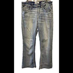 Daytrip Womens “Virgo Bootcut” “Hemmed” Stretchy Denim Jeans Casual Sz 30 Short